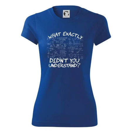 What exactly didn't you understand - physics