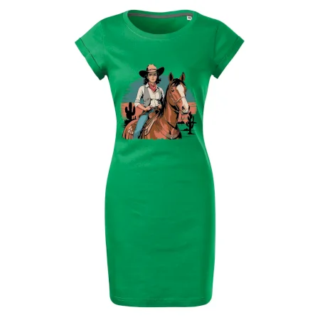 Cowgirl vintage na koni