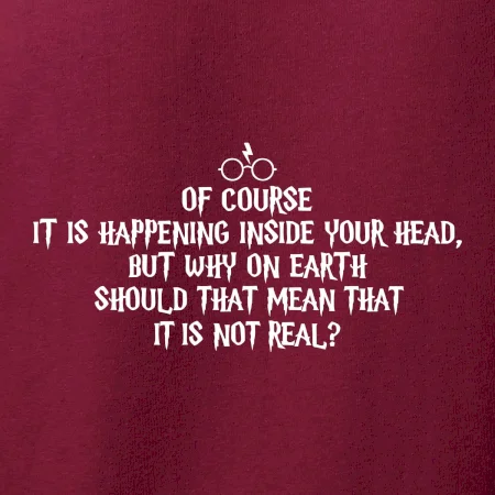 Of course it is happening inside your head