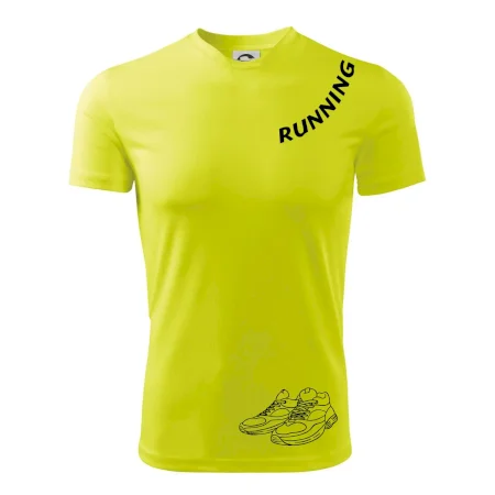 Running nápis šikmo