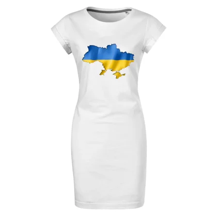 Ukrajina vlajka mapa