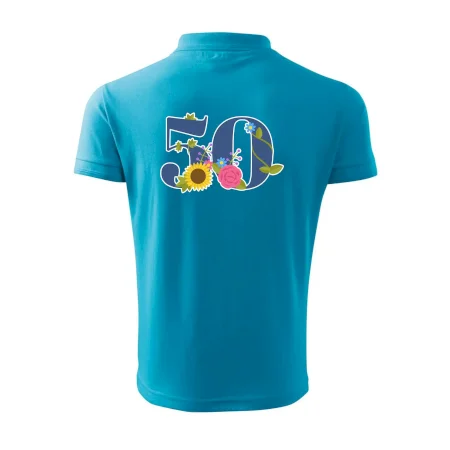 Kvetinové číslo kreslené - 50