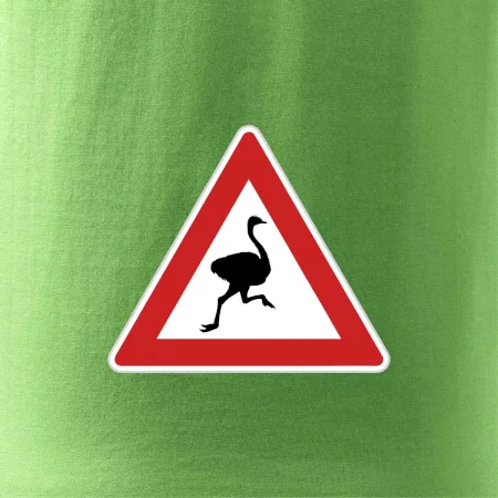 Dopravná značka - Pozor pštros