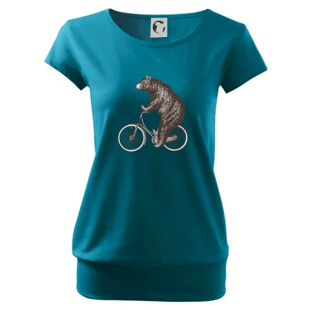 Medveď na bicykli