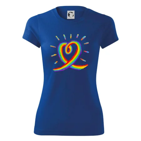 Srdce pride dúha kreslená