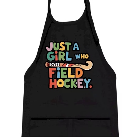 Farebný nápis Just a girl who loves field hockey