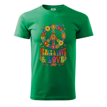 Peace and love - na výšku s květy