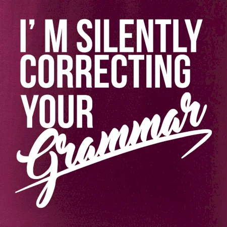 Correcting grammar