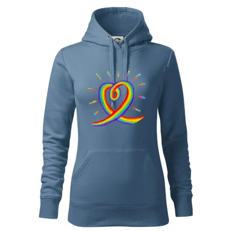Srdce pride dúha kreslená