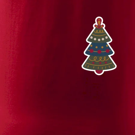 Folklór na prsníku vianočný stromček