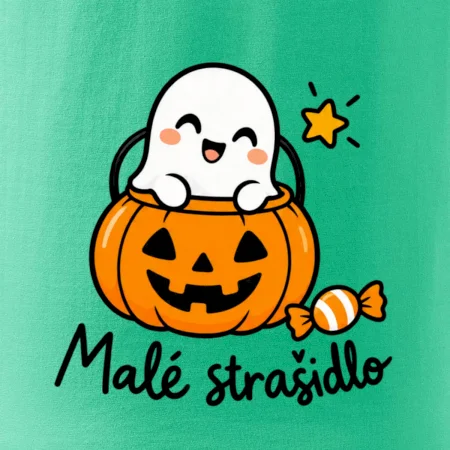 Malé strašidlo - duch v tekvicovom vedierku
