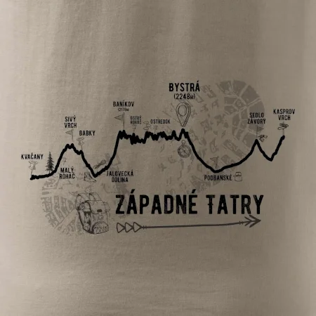 Profil kopca Západné Tatry