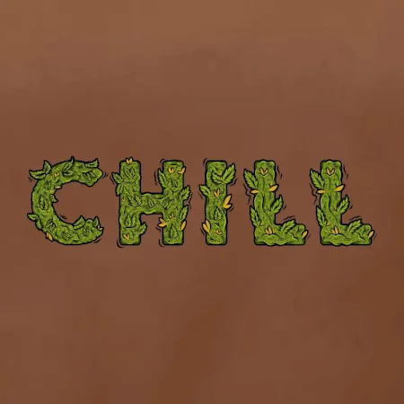 Konopi nápis chill