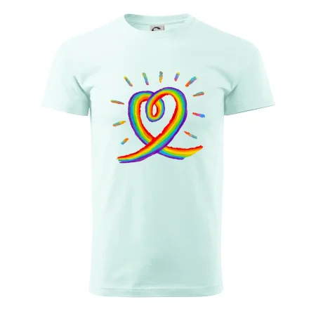 Srdce pride dúha kreslená