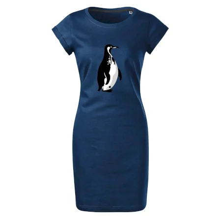 Tučniak čiernobiely z boku