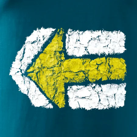 Párová turistická značka žlutá