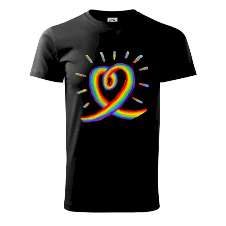 Srdce pride dúha kreslená