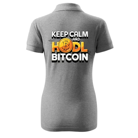 3D nápis Keep Calm and HODL Bitcoin