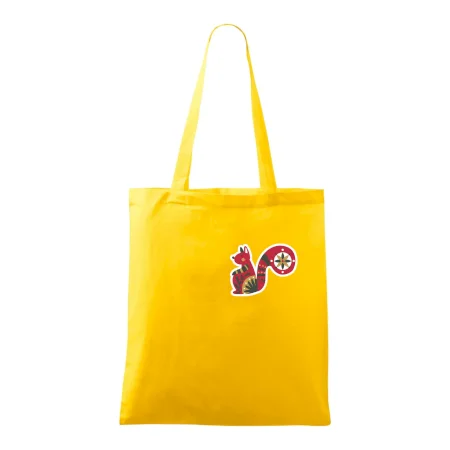 Folklór na prsníku veverička