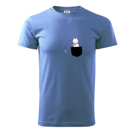 Mačka s rybou vo vrecku