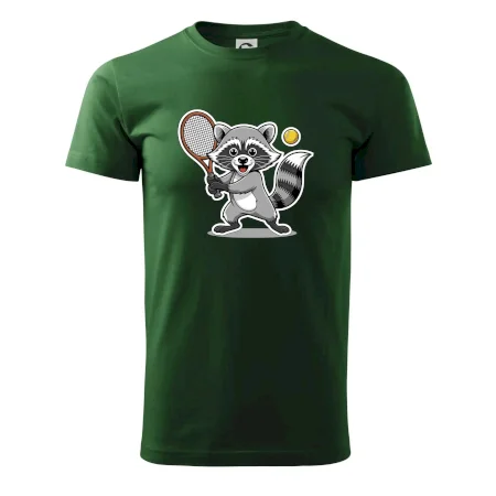 Mýval hrá tenis kreslený