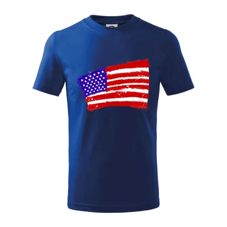 Americká vlajka ohnutá