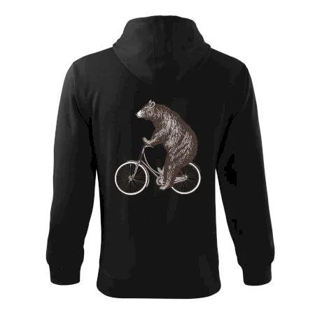 Medveď na bicykli