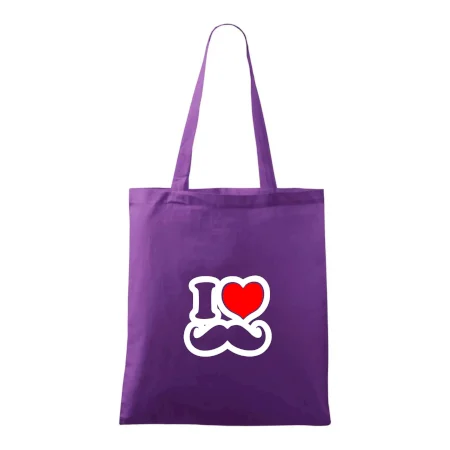 i love mustache - obrys