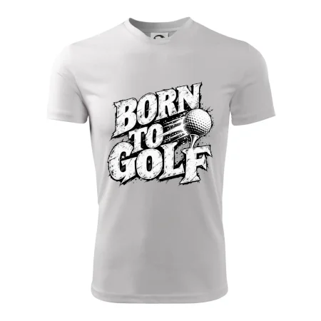 Born to golf černobílý drsný potisk