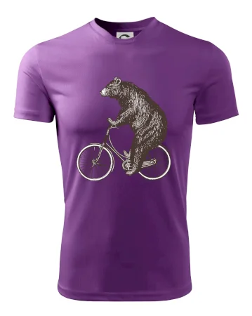 Medveď na bicykli