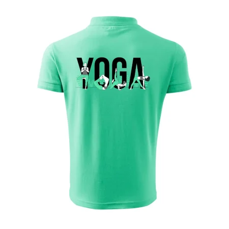 Yoga nápis farebný