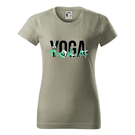 Yoga nápis farebný