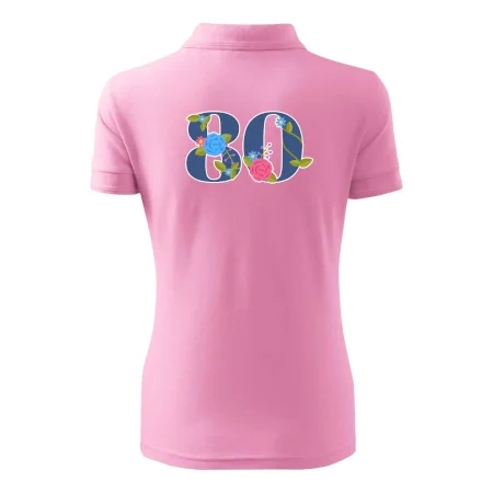 Kvetinové číslo kreslené - 80