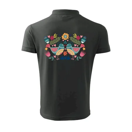 Folklór - dva farebné vtáčiky