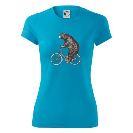 Medveď na bicykli