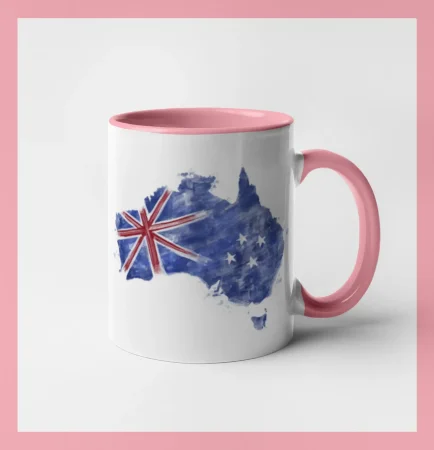 Austrália - vlajka maľovaná