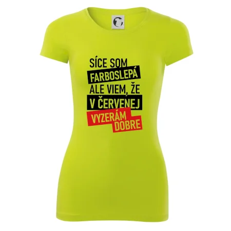 Síce som farboslepá, ale viem, že v červenej vyzerám dobre