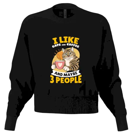 I like cats and coffee and maybe 3 people