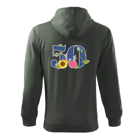 Kvetinové číslo kreslené - 50