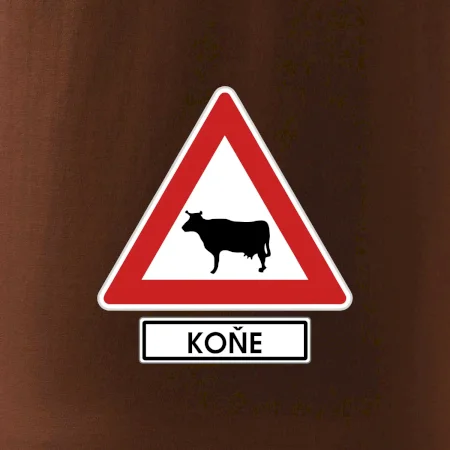 Dopravní značka - Pozor koně / kráva