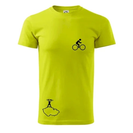 Mapa ČR + kolo na prsu