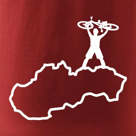 Mapa Slovenska - cyklista