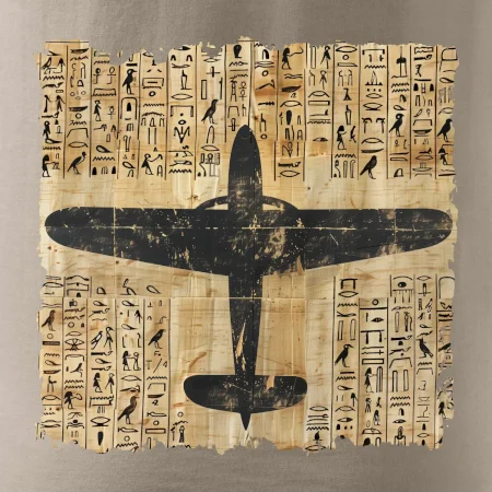 Egyptské hieroglyfy lietadlo