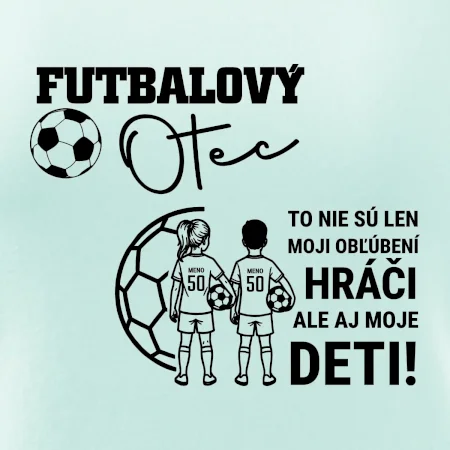 Futbalový otec - syn a dcéra (vaše meno a číslo)