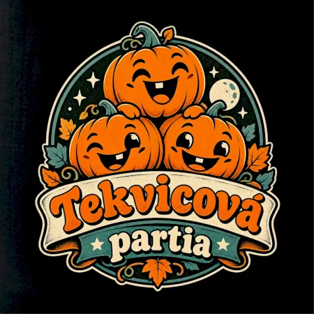 Tekvicová partia - tri veselé tekvice retro