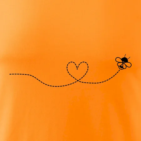 Dráha letu včely - srdce