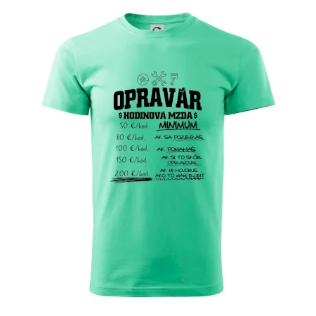 Hodinová mzda - opravár