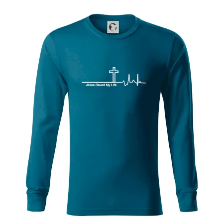 Jesus Saved My Life kríž ekg