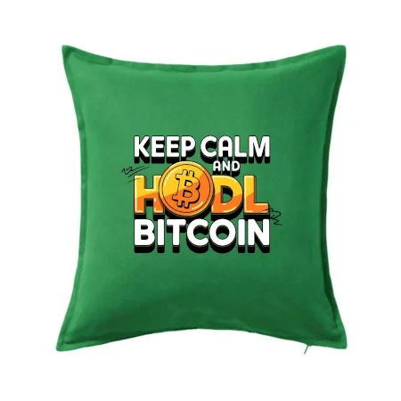 3D nápis Keep Calm and HODL Bitcoin