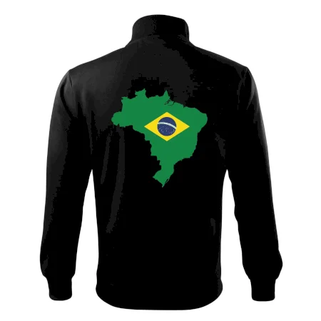 Brazília vlajka v mape